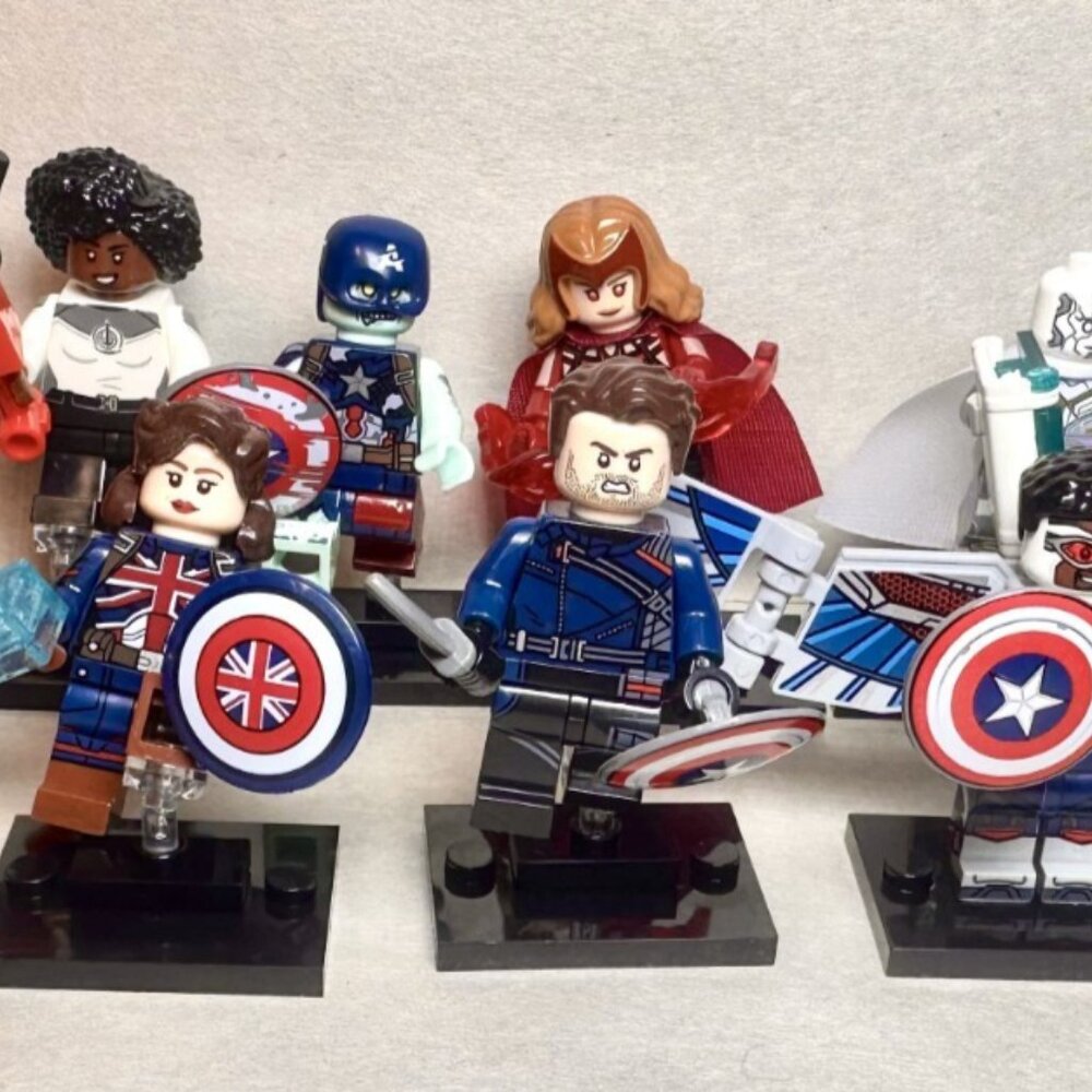 Custom Printed MOC Marvel MCU TV Show Minifigures 12 Pack